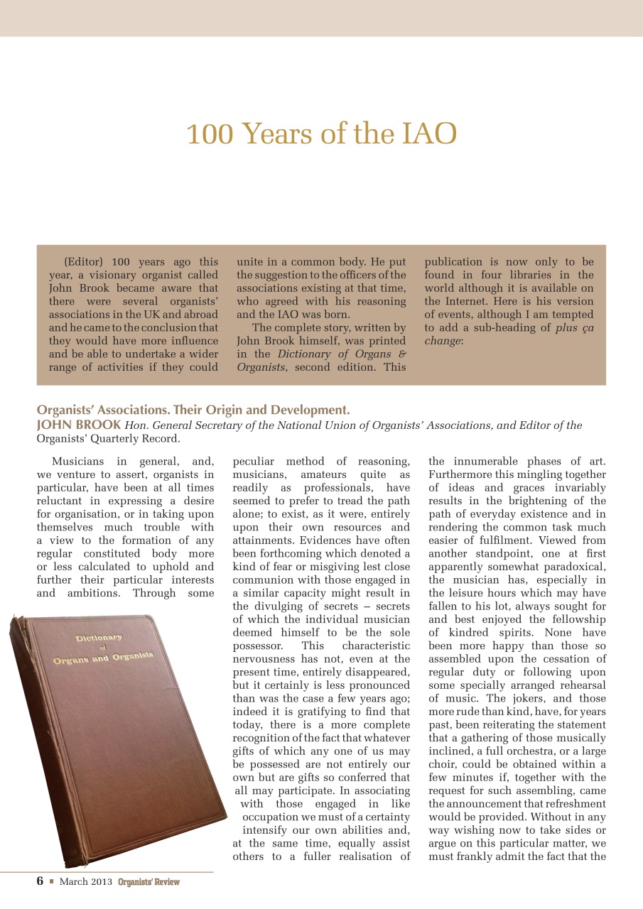 Organists' Review Preview Pages