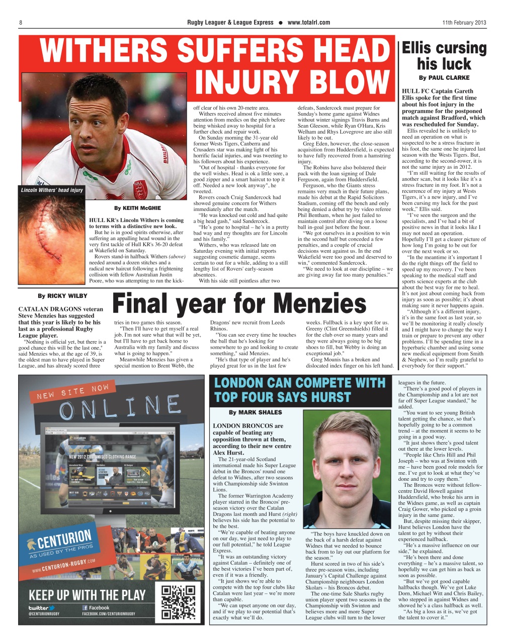 League Express Preview Pages