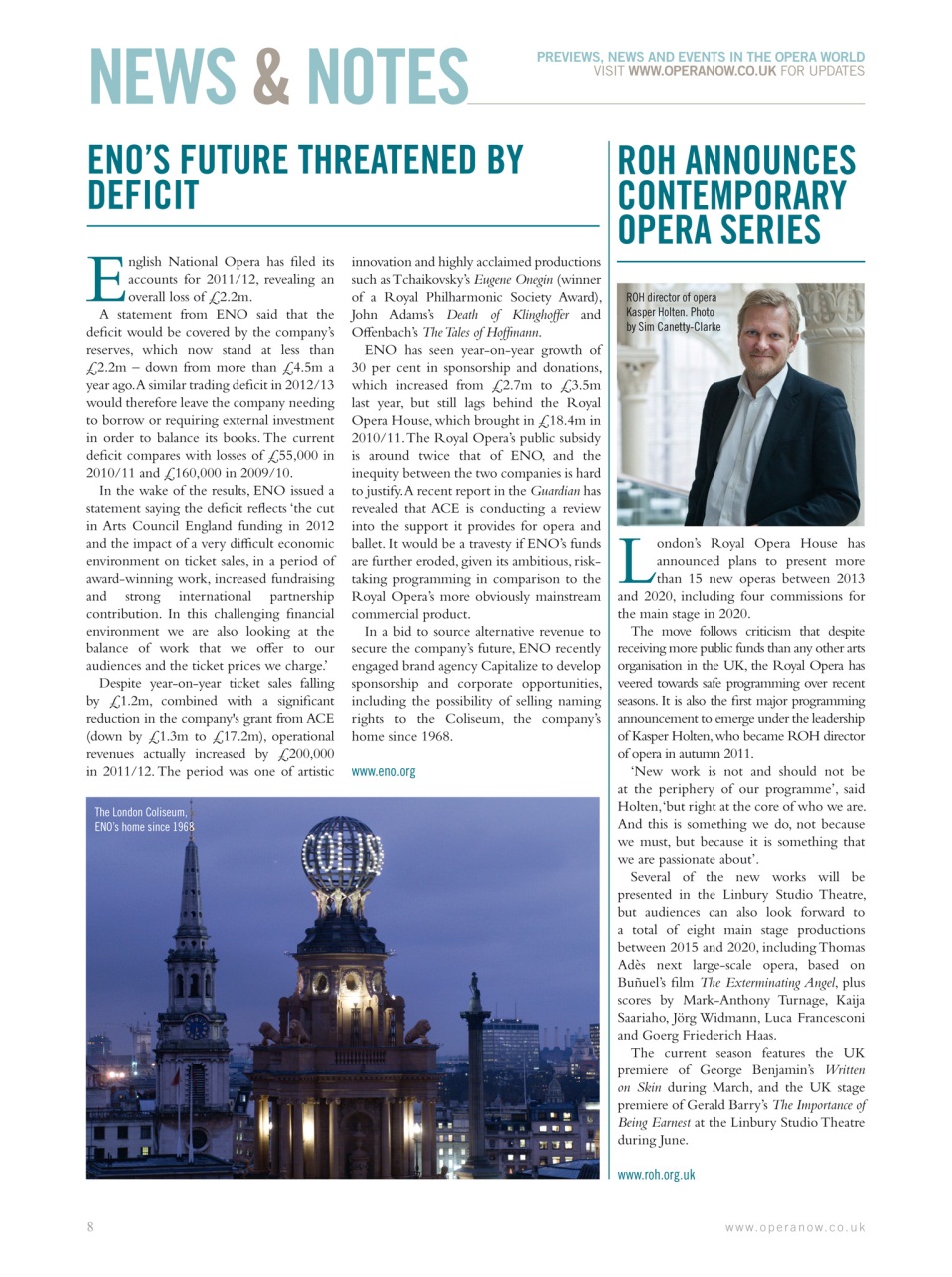 Opera Now Preview Pages