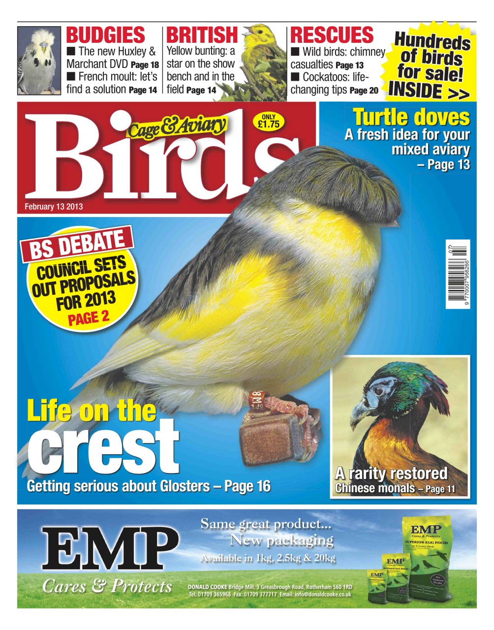 Cage & Aviary Birds Preview Pages