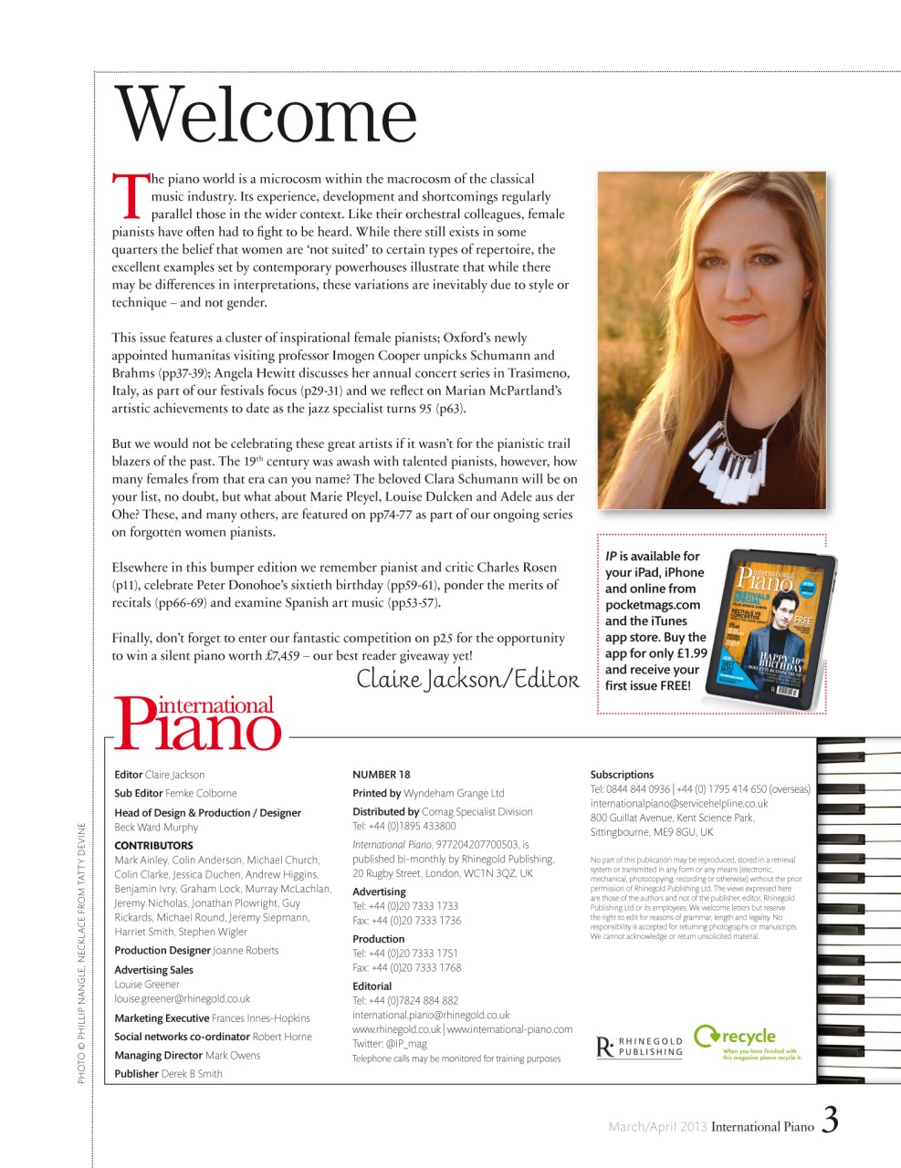 International Piano Preview Pages