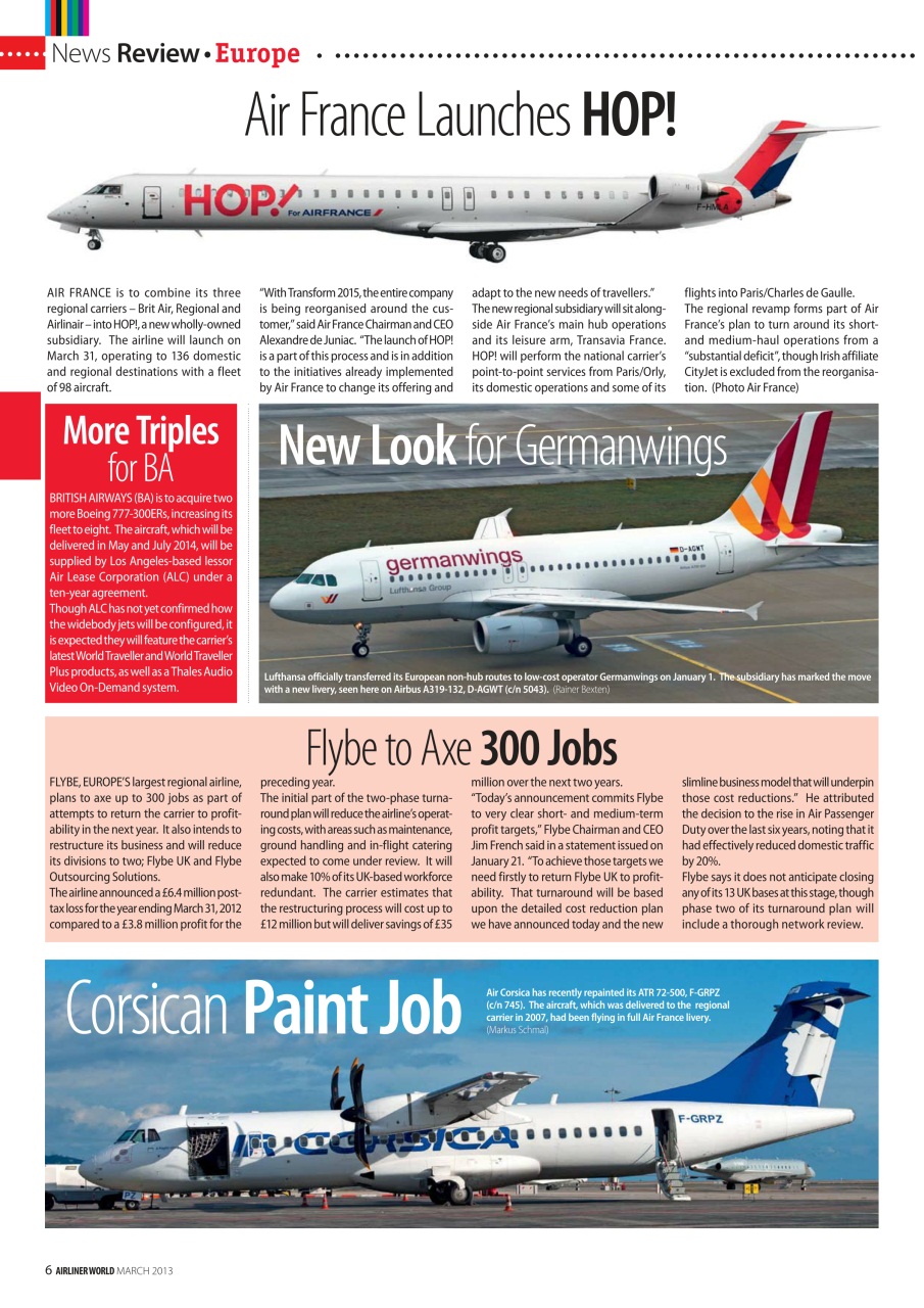 Airliner World Preview Pages