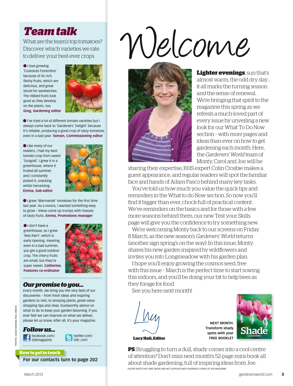 BBC Gardeners’ World Magazine Preview Pages