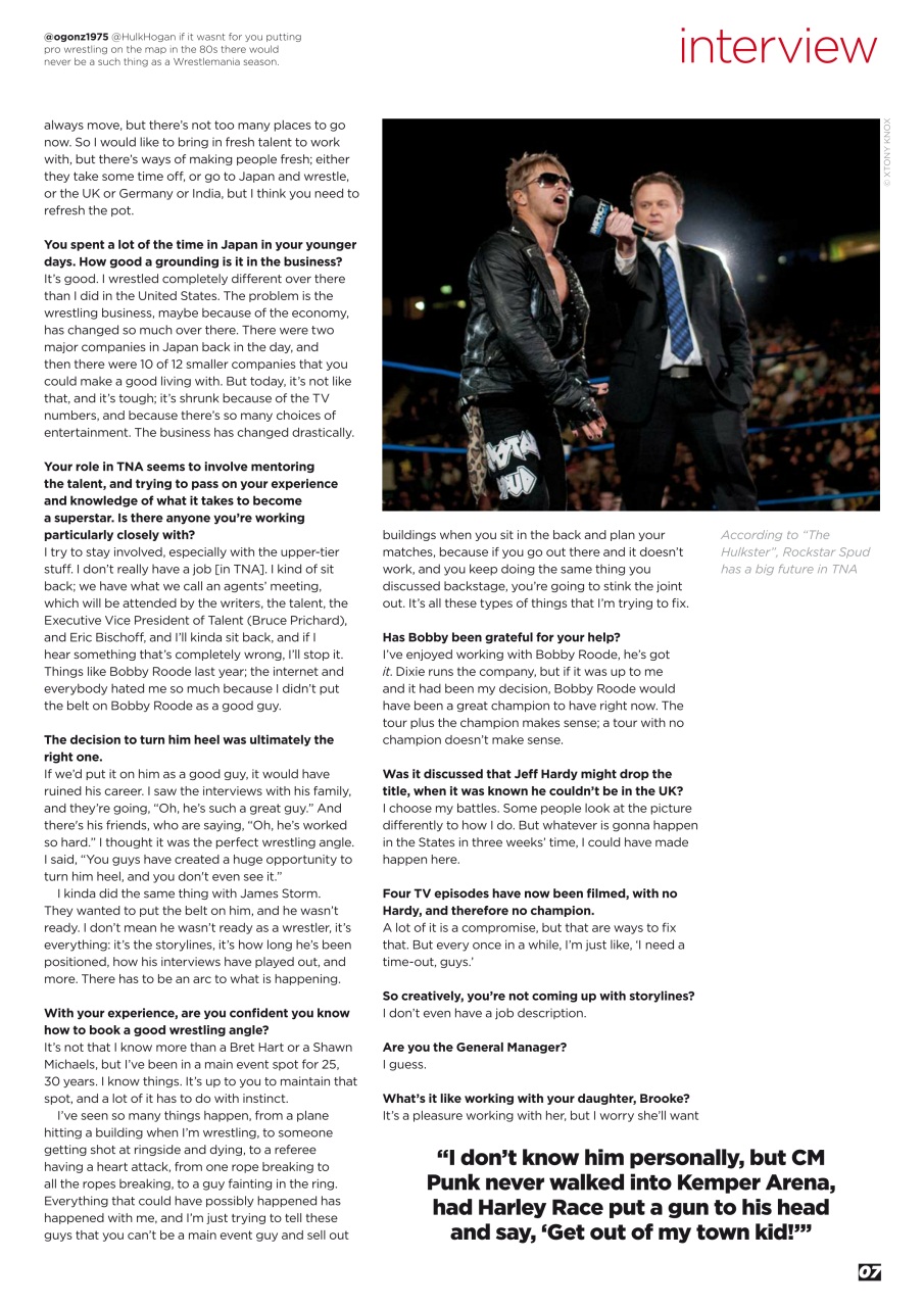 Wrestletalk Magazine Preview Pages