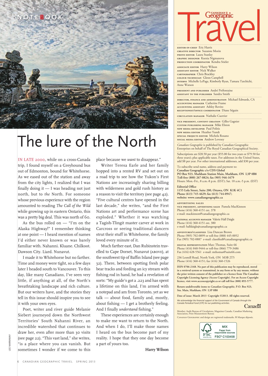 Canadian Geographic Preview Pages