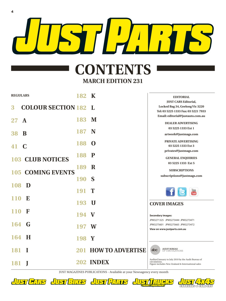 JUST PARTS Preview Pages