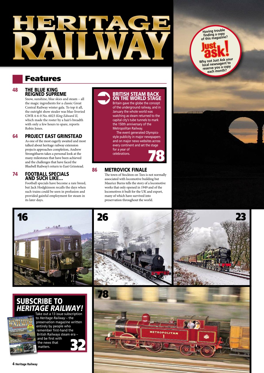 Heritage Railway Preview Pages