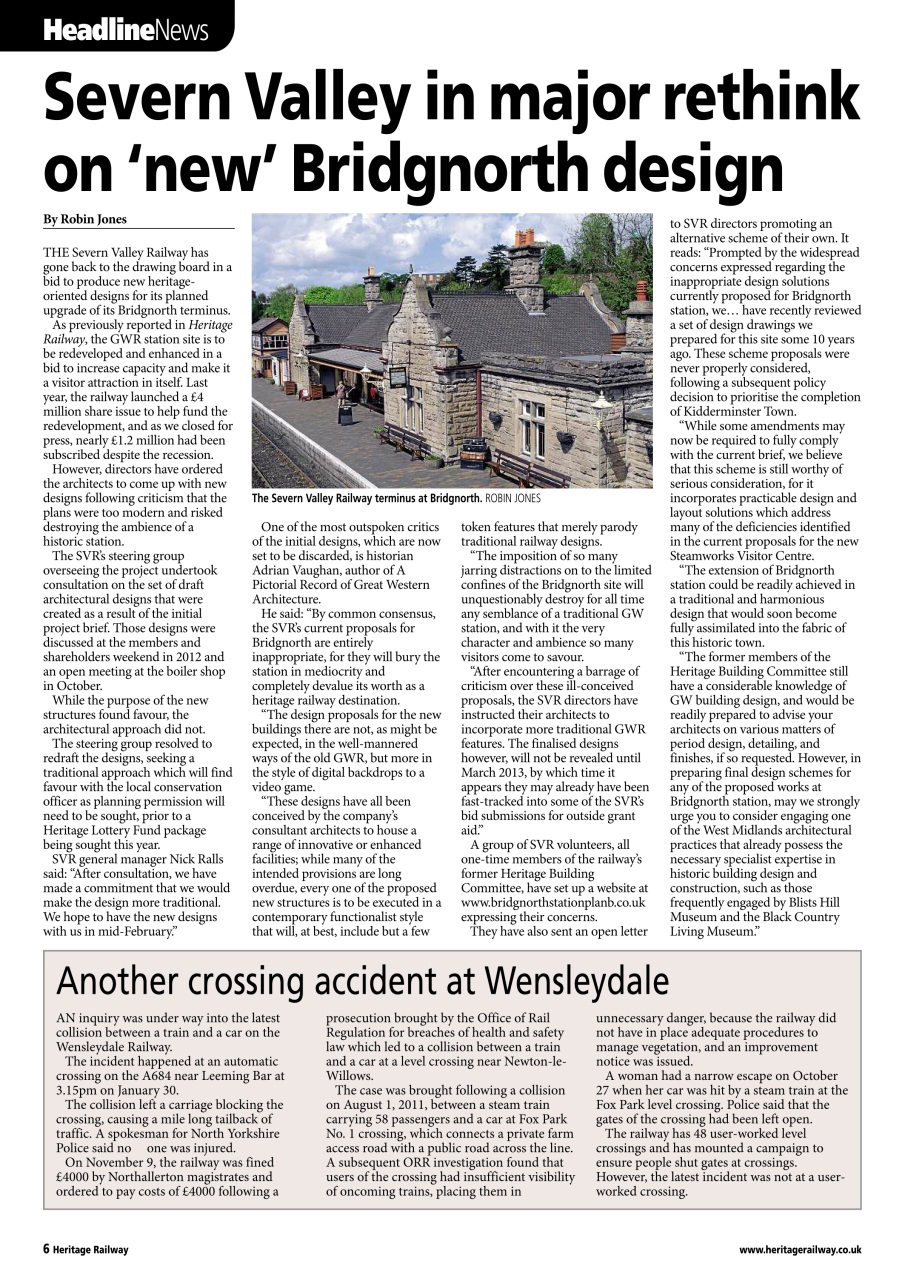 Heritage Railway Preview Pages