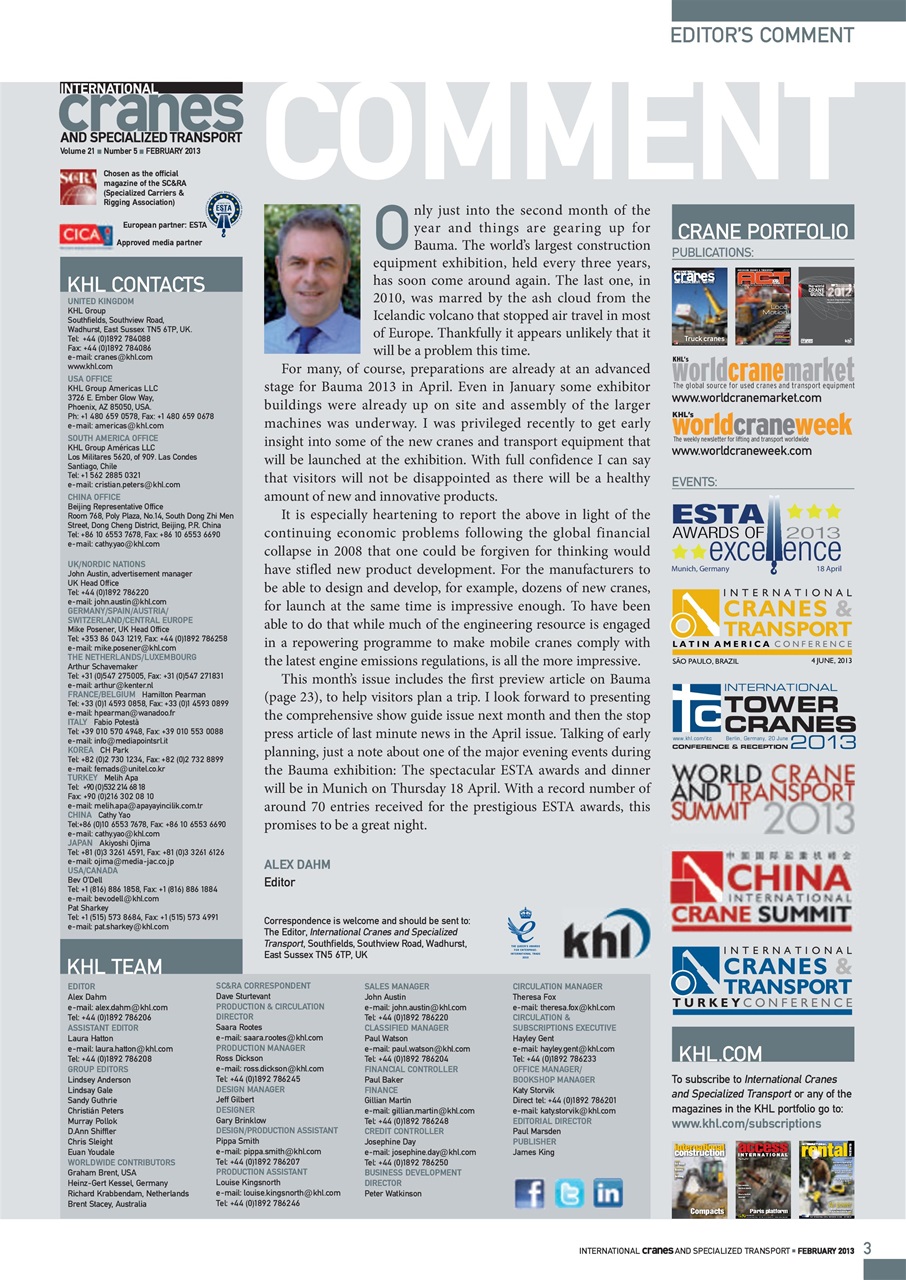 Int. Cranes and Specialized Transp Preview Pages