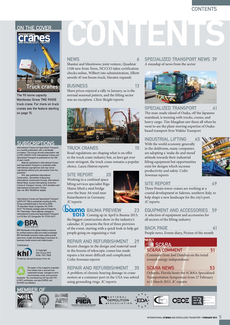 Int. Cranes and Specialized Transp Preview Pages