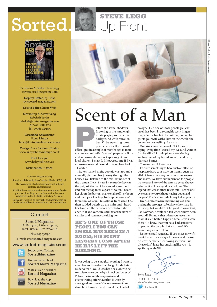 Sorted Magazine – The men's mag with morals Preview Pages