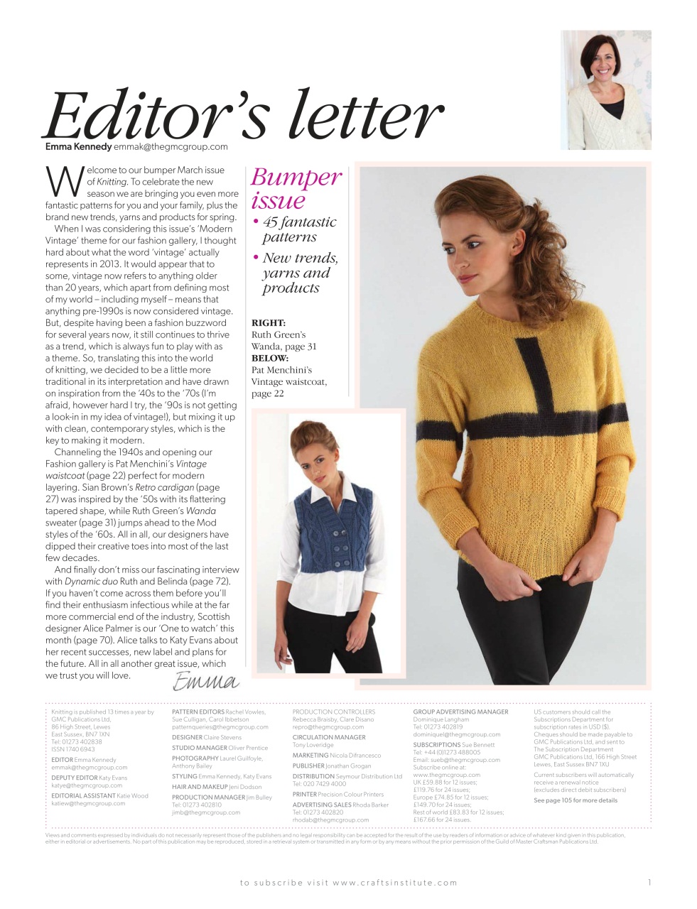 Knitting Preview Pages