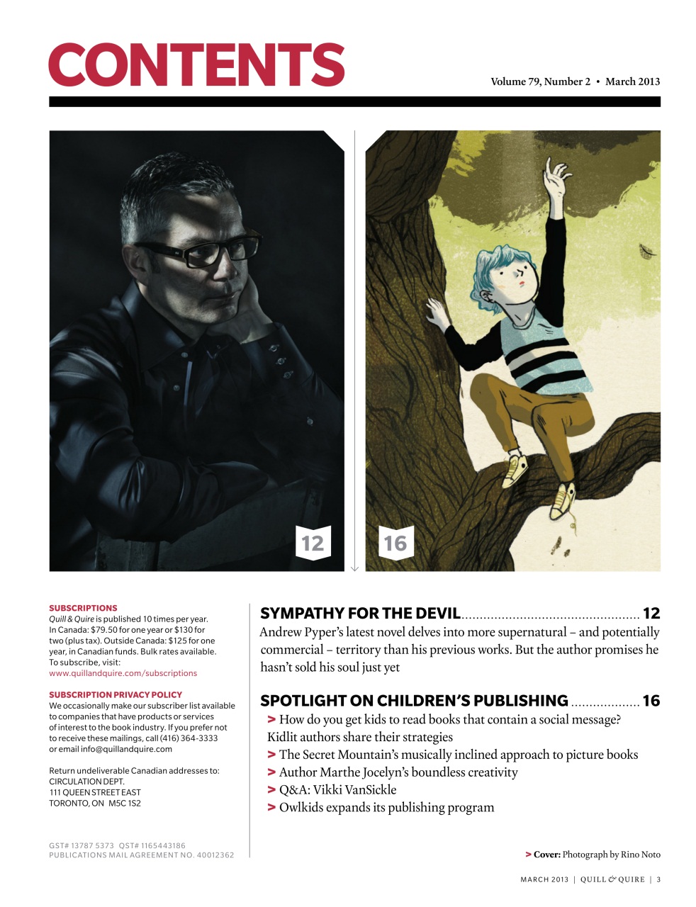 Quill & Quire Preview Pages