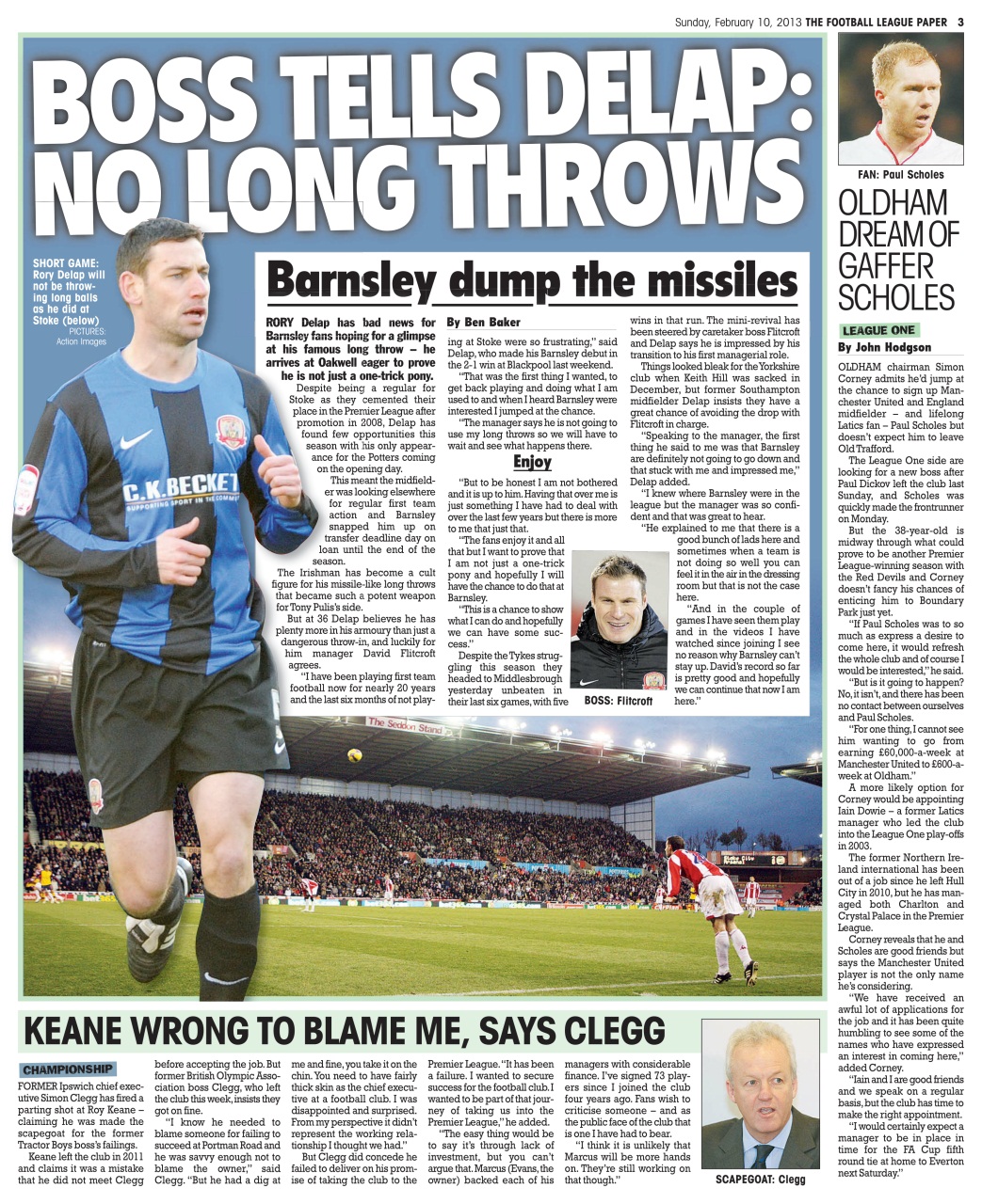 The Football League Paper Preview Pages