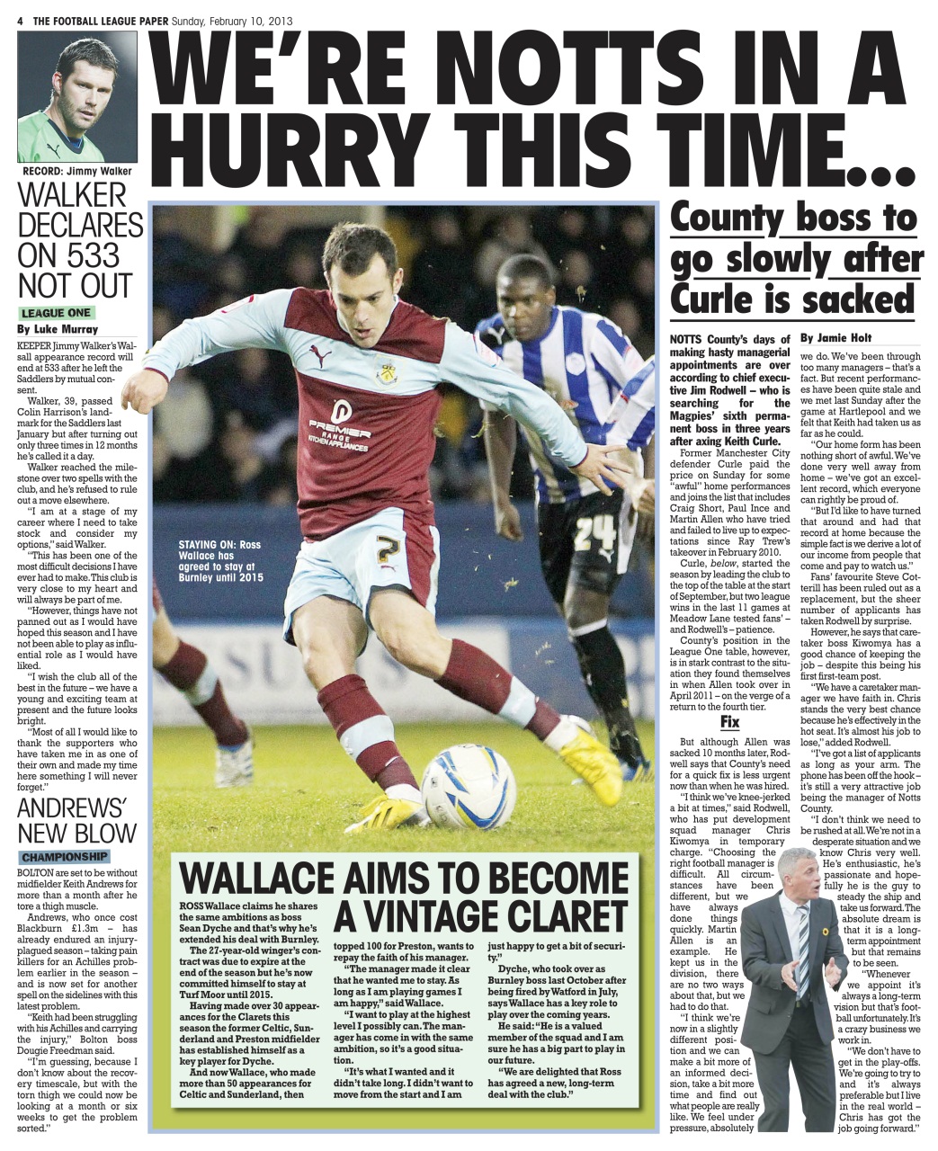 The Football League Paper Preview Pages