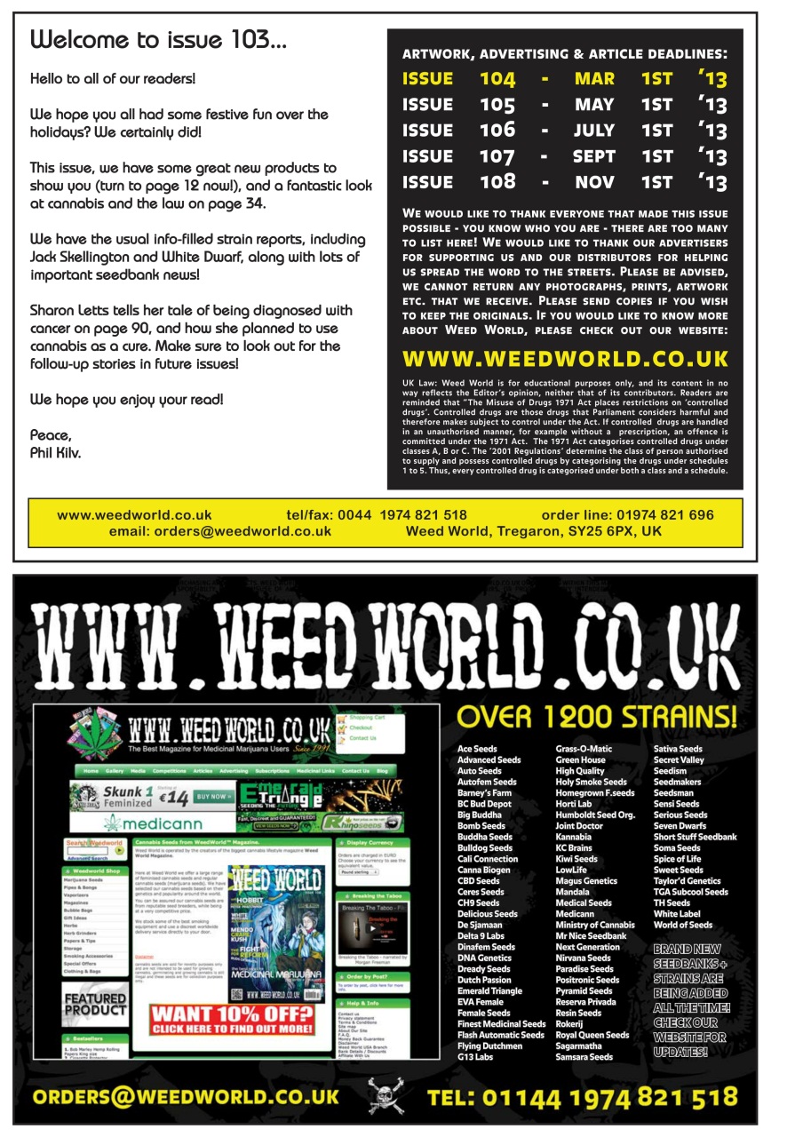 Weed World Preview Pages