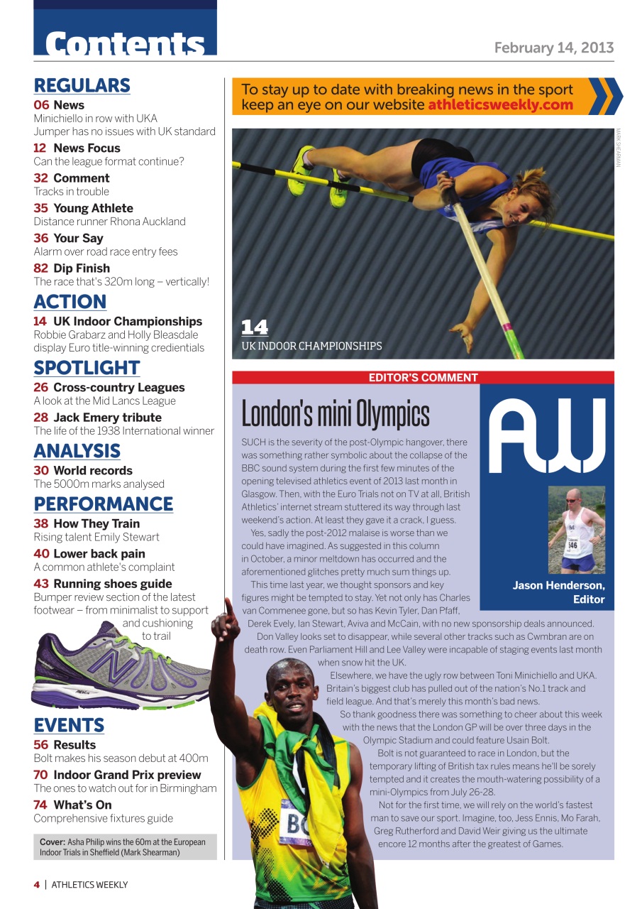 AW – Athletics Weekly Magazine Preview Pages