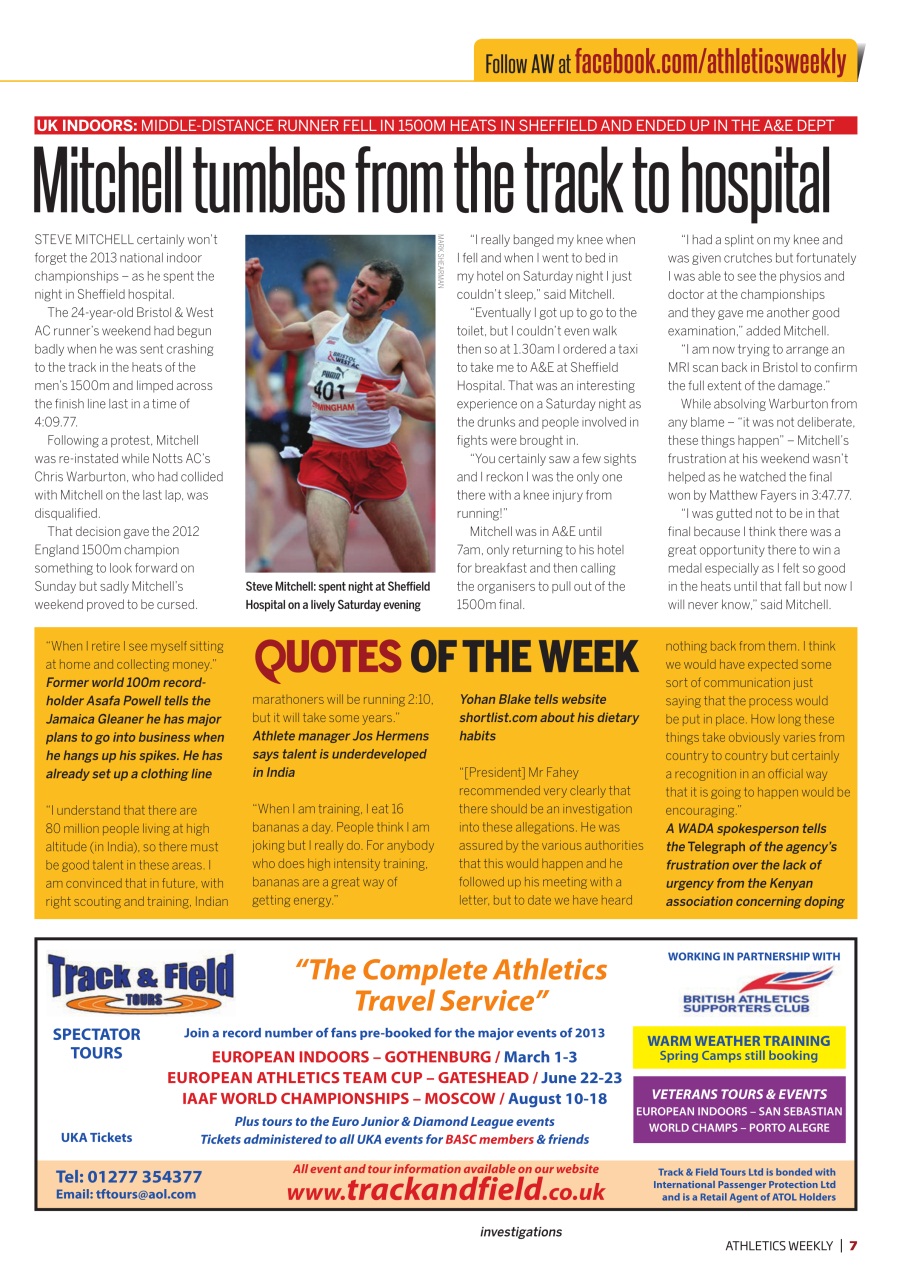 AW – Athletics Weekly Magazine Preview Pages