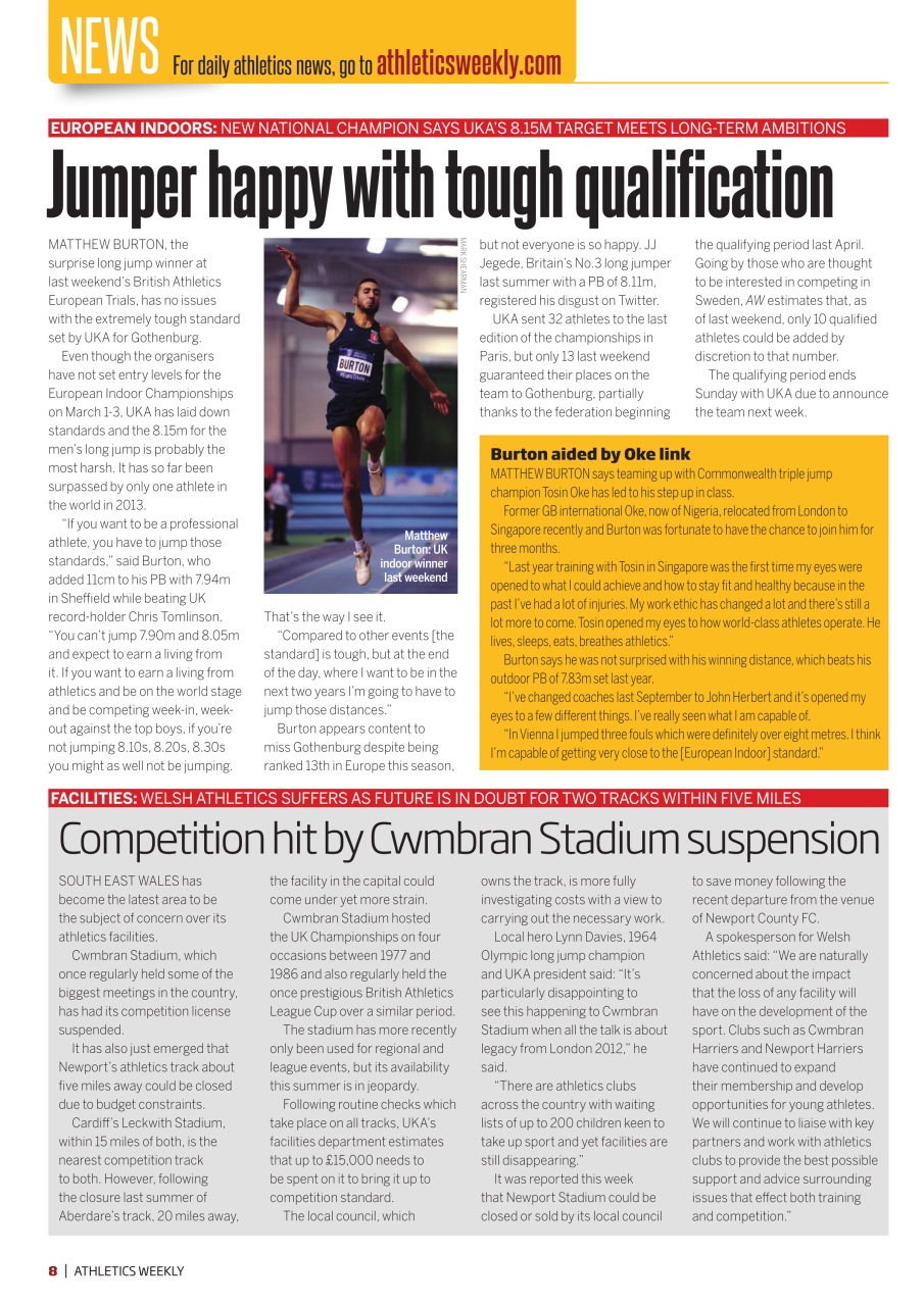 AW – Athletics Weekly Magazine Preview Pages