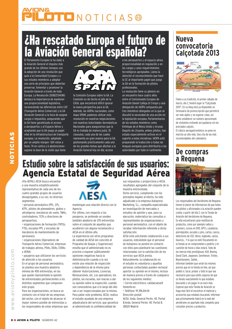 Revista Avion & Piloto Preview Pages
