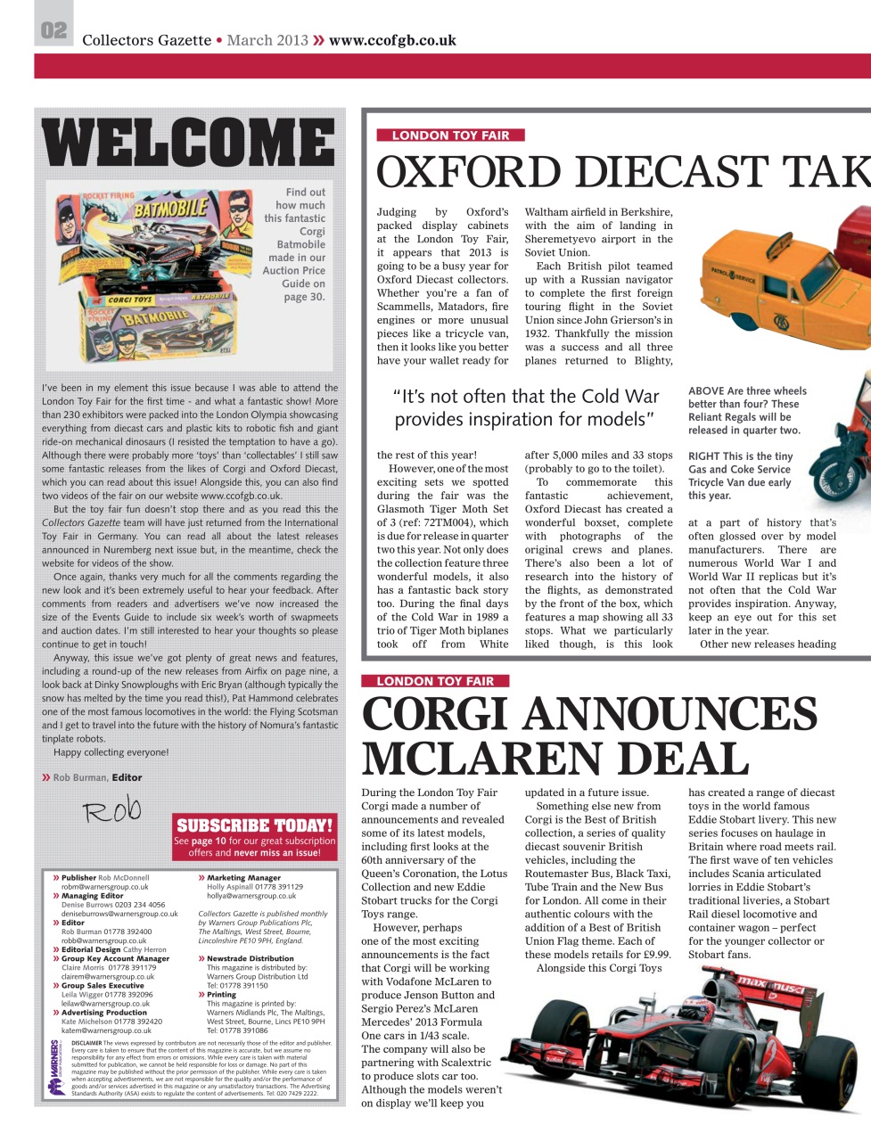 Collectors Gazette Preview Pages