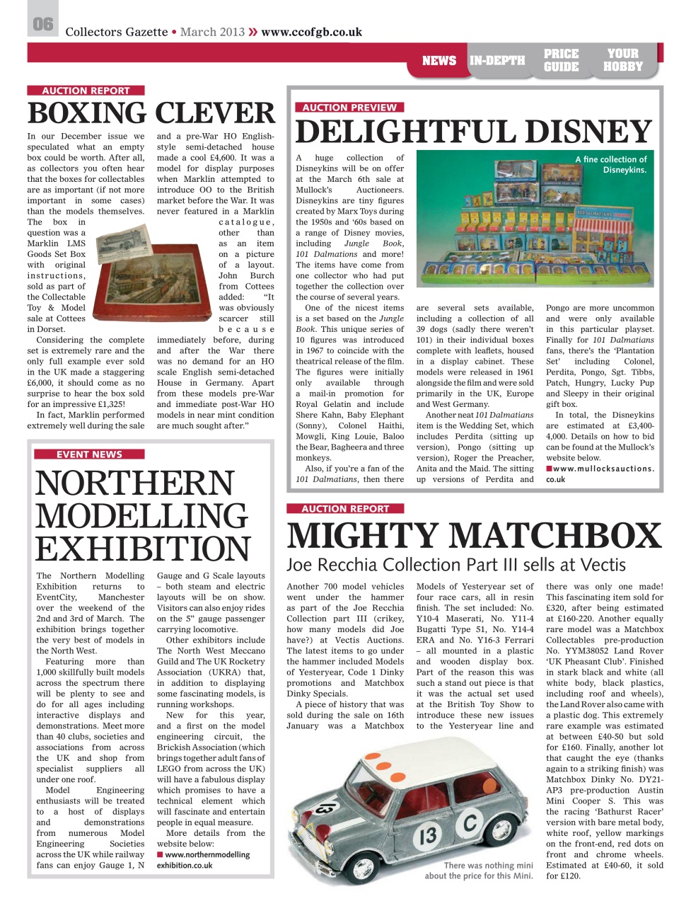 Collectors Gazette Preview Pages