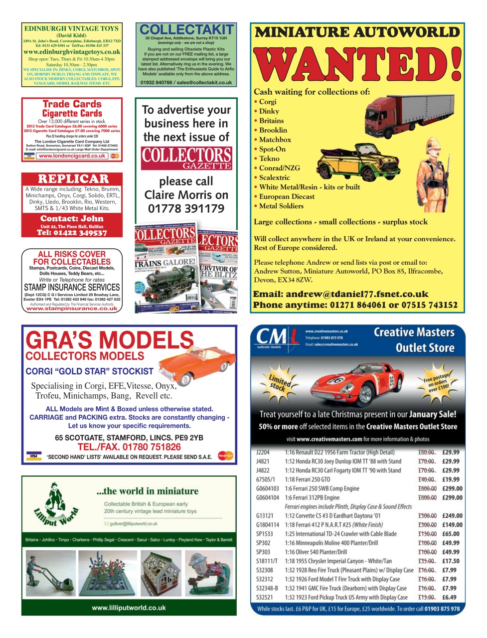 Collectors Gazette Preview Pages