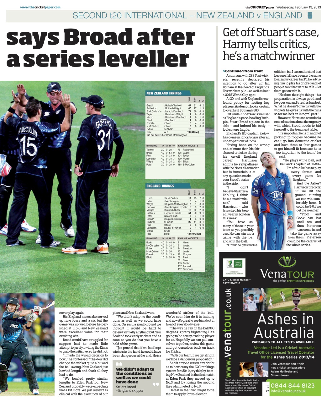 The Cricket Paper Preview Pages