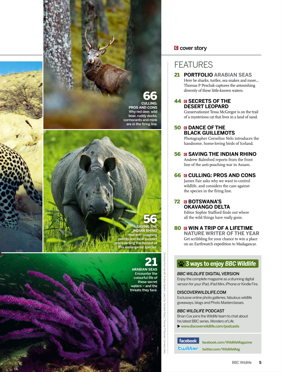 BBC Wildlife Magazine Preview Pages