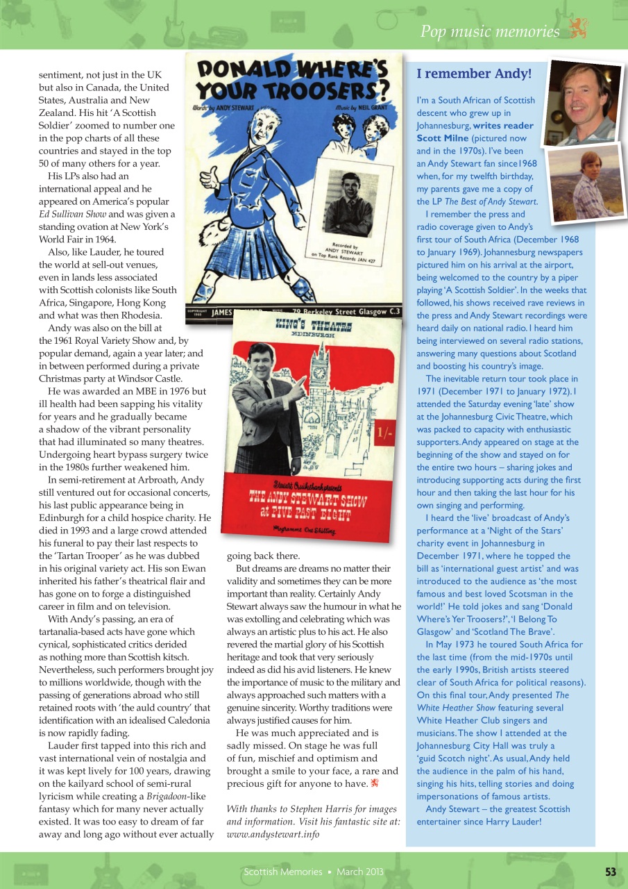 Scottish Memories Preview Pages