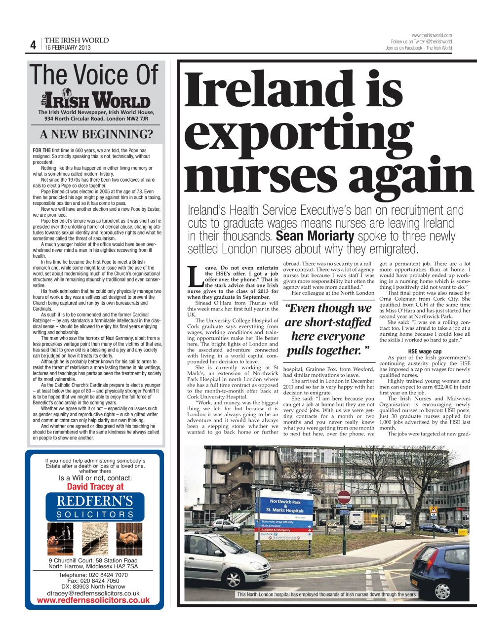 Irish World Preview Pages