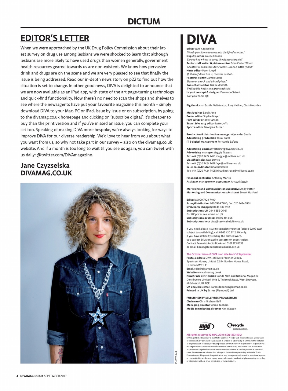 DIVA Magazine Preview Pages