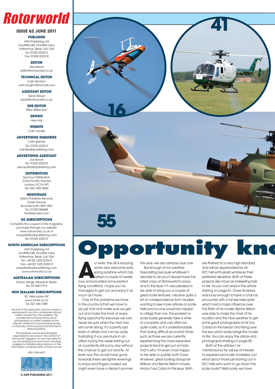 Radio Control Rotor World Preview Pages