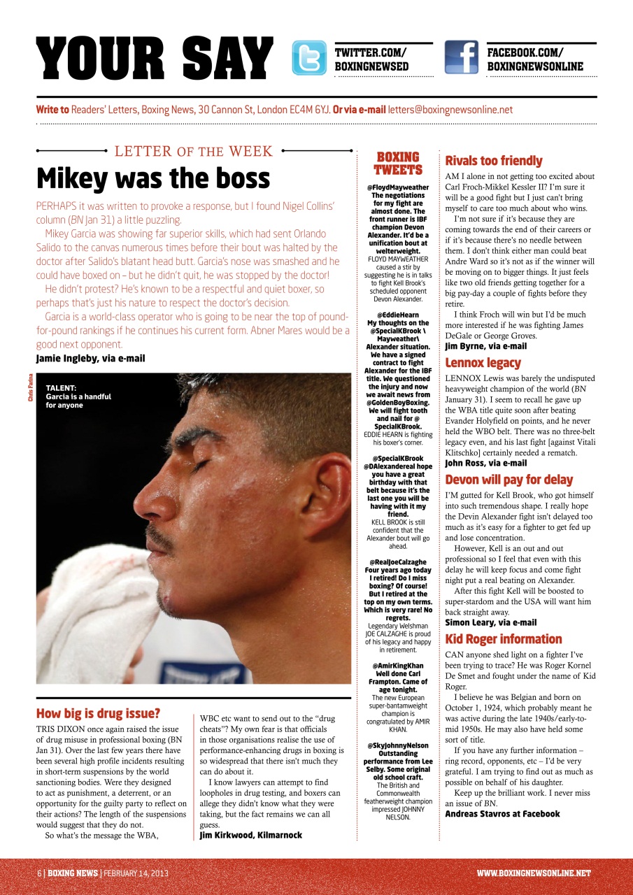 Boxing News Preview Pages