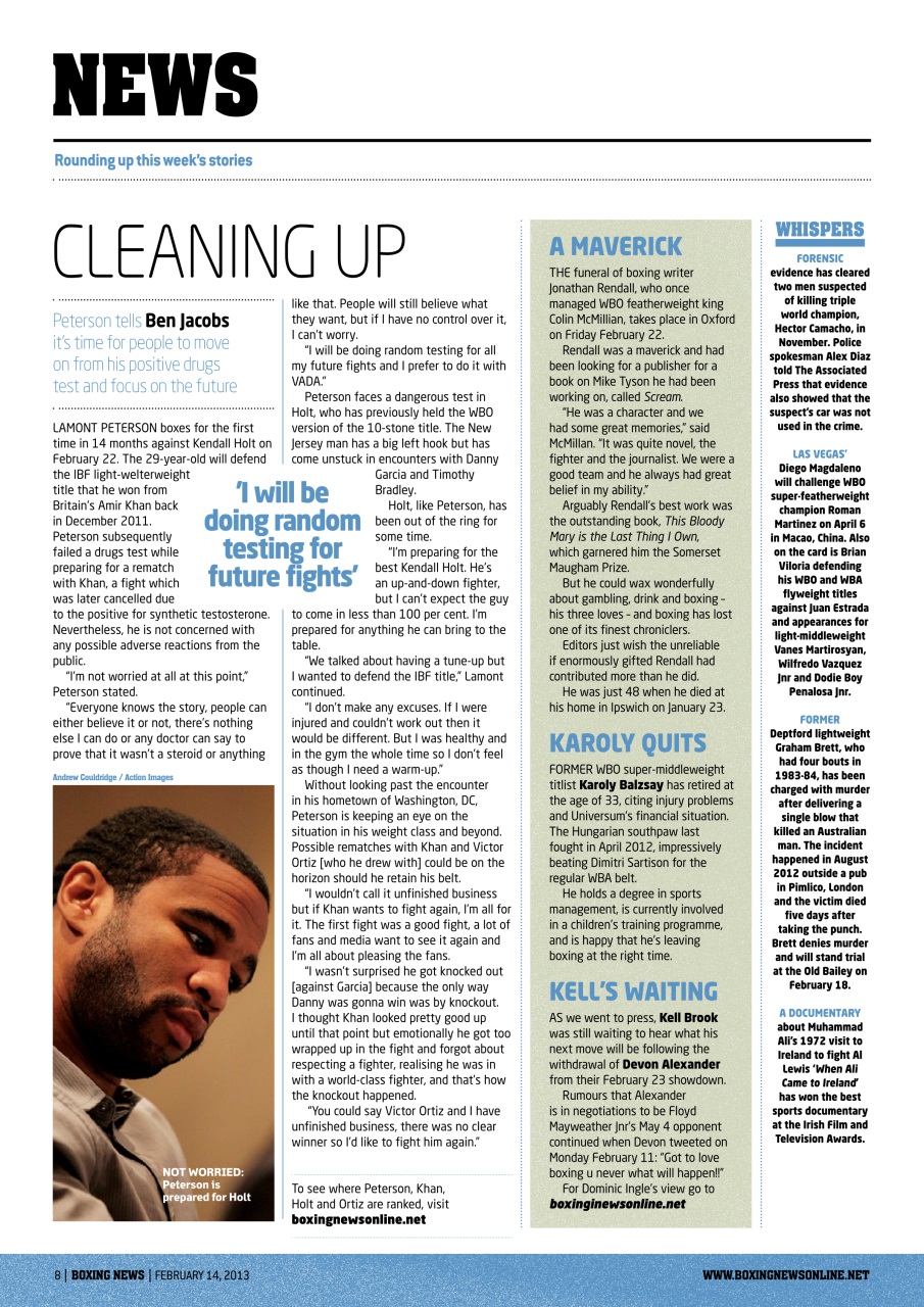 Boxing News Preview Pages