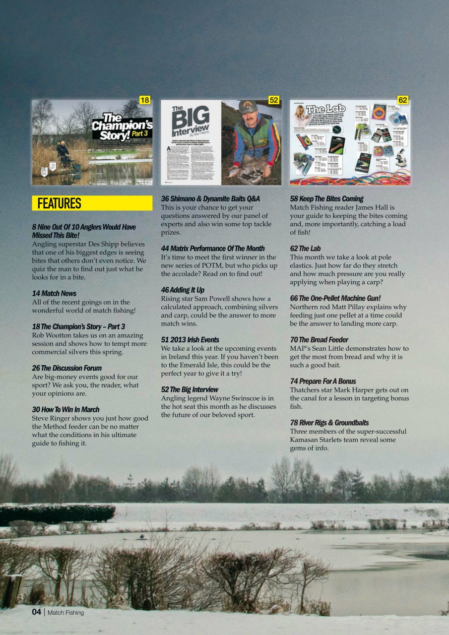 Match Fishing Preview Pages