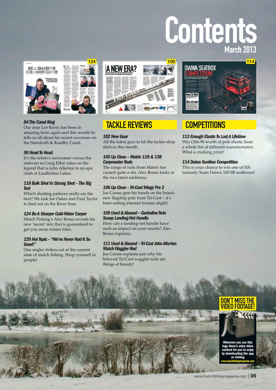 Match Fishing Preview Pages