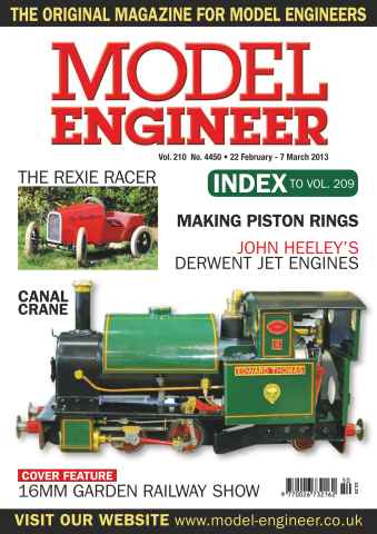 Model Engineer issue Vol. 210 No. 4450