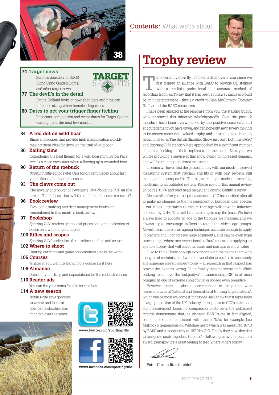 Sporting Rifle Preview Pages