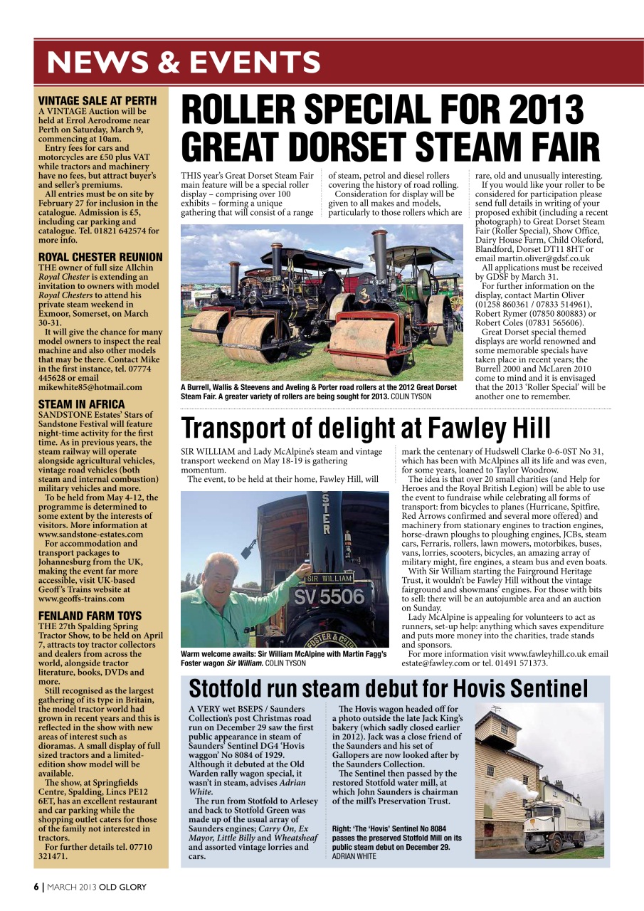 Old Glory Magazine Preview Pages