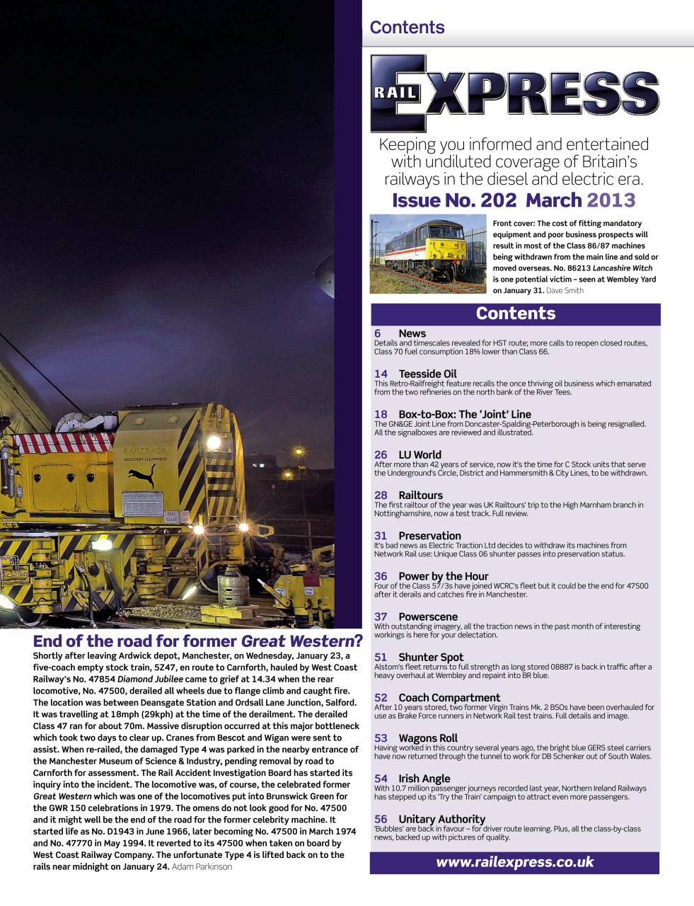 Rail Express Preview Pages