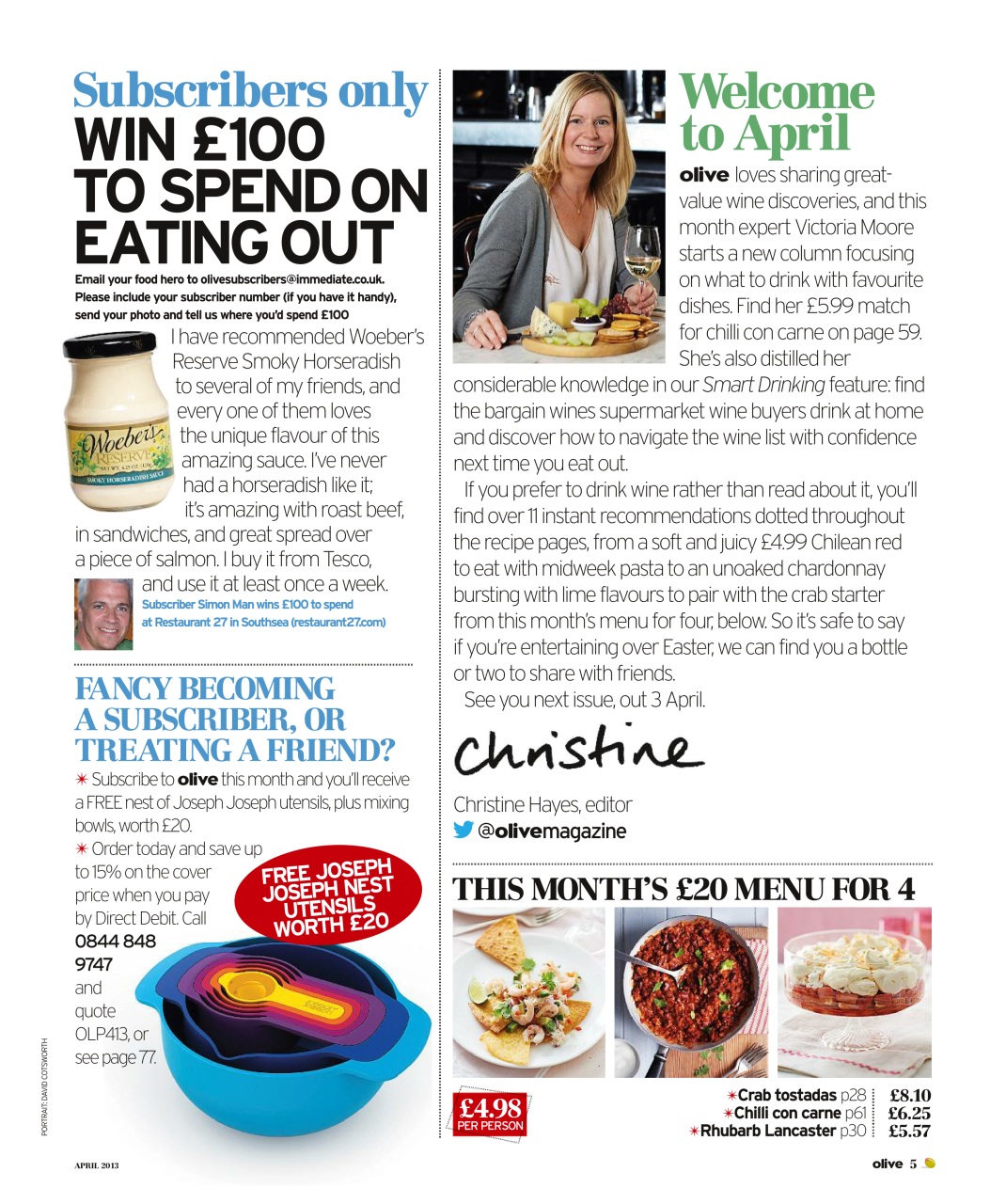 Olive Magazine Preview Pages