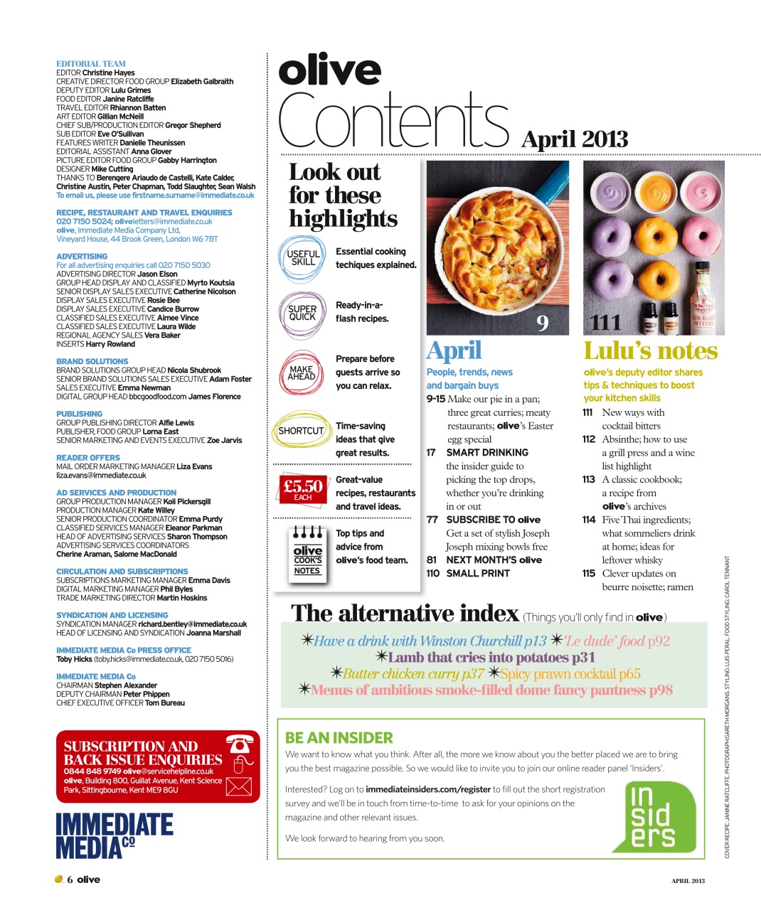 Olive Magazine Preview Pages