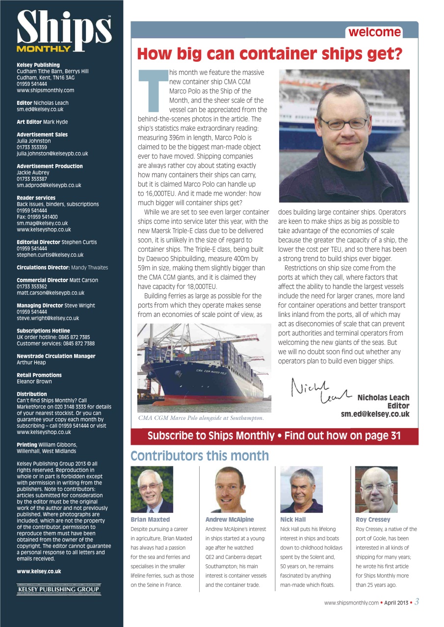 Ships Monthly Preview Pages