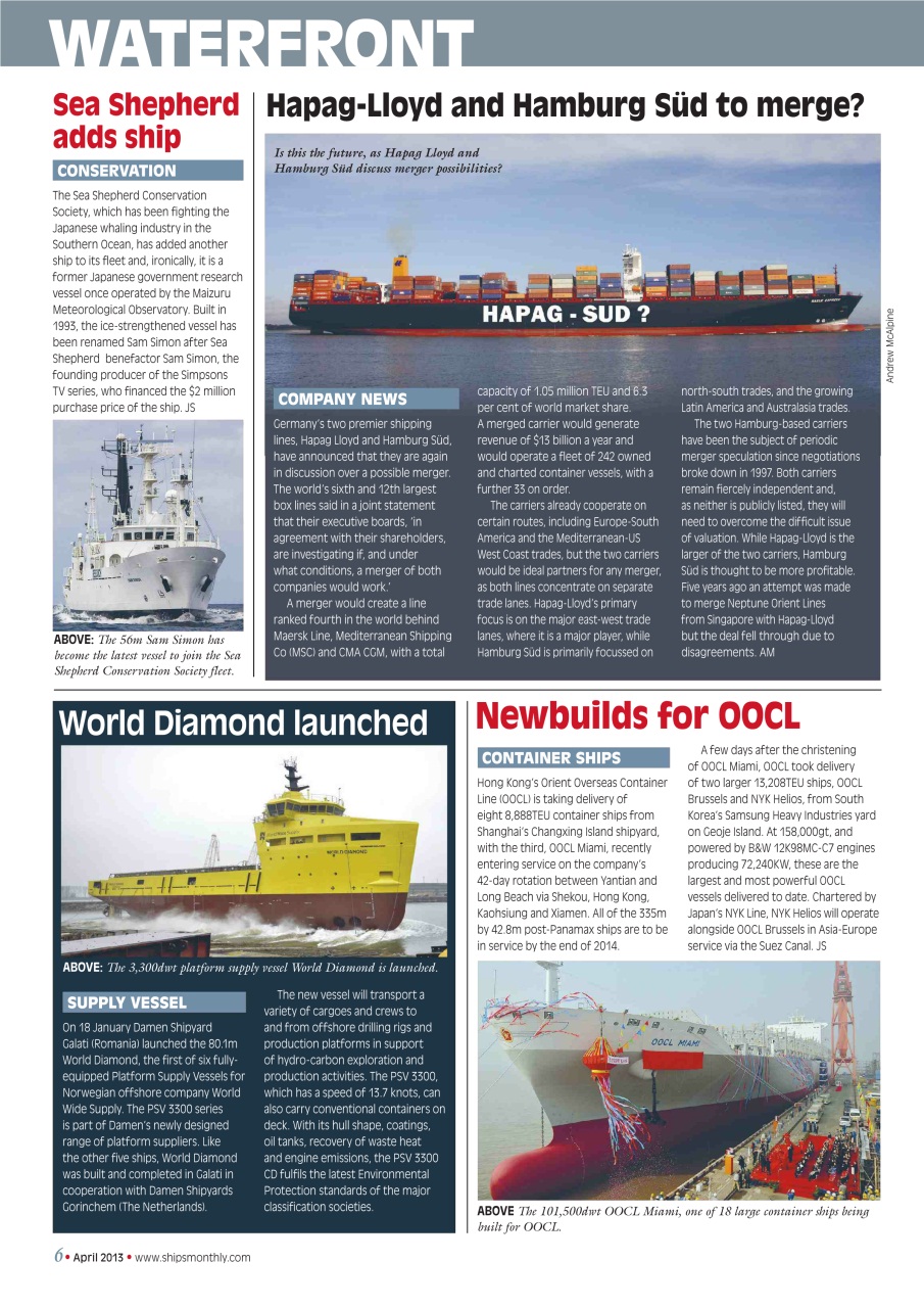 Ships Monthly Preview Pages