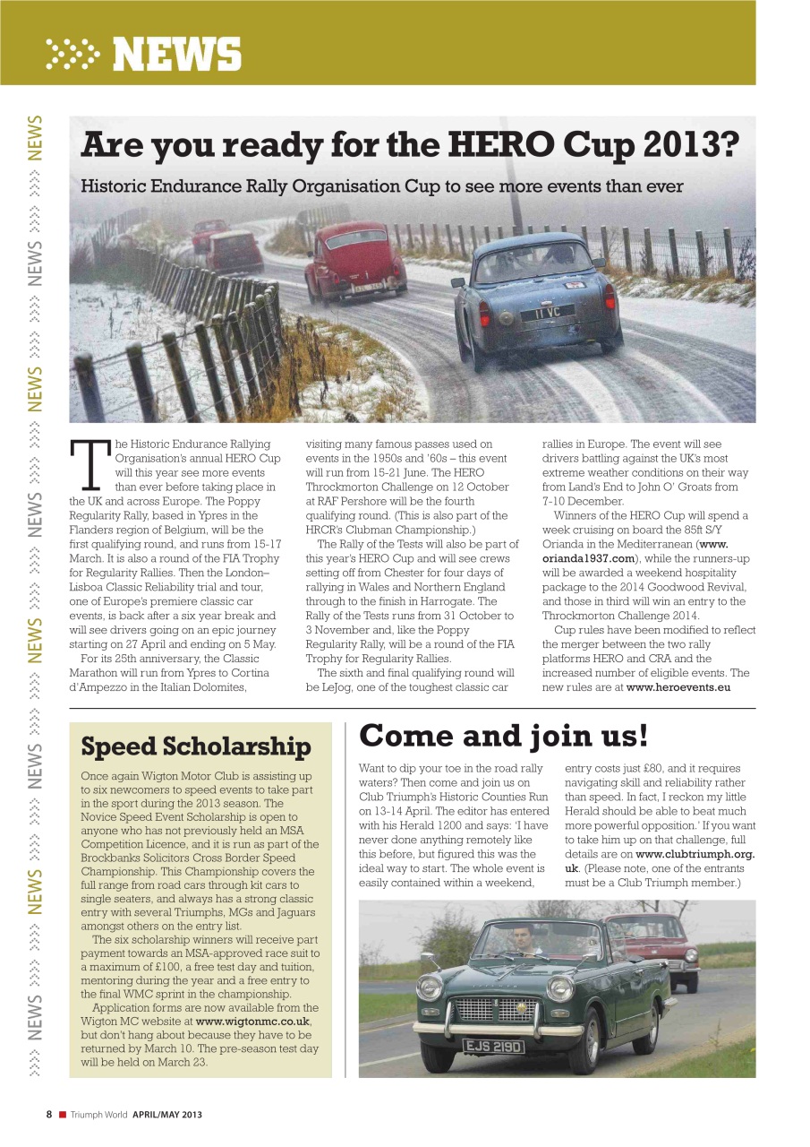 Triumph World Preview Pages