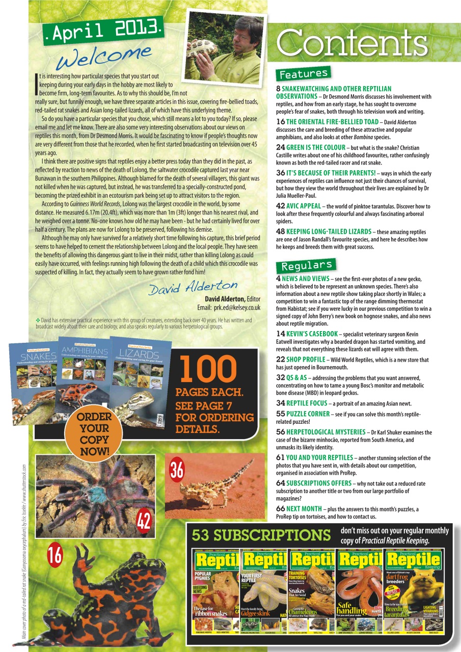 Practical Reptile Keeping Preview Pages