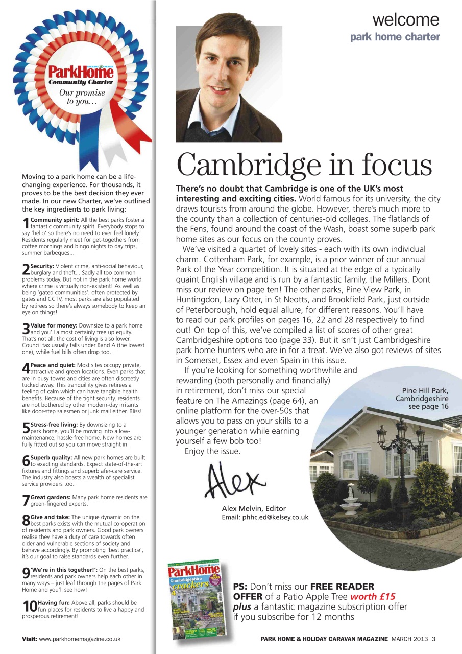 Park Home & Holiday Living Preview Pages