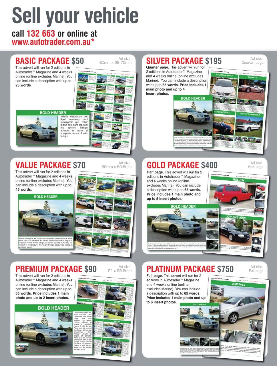 AutoTrader Preview Pages