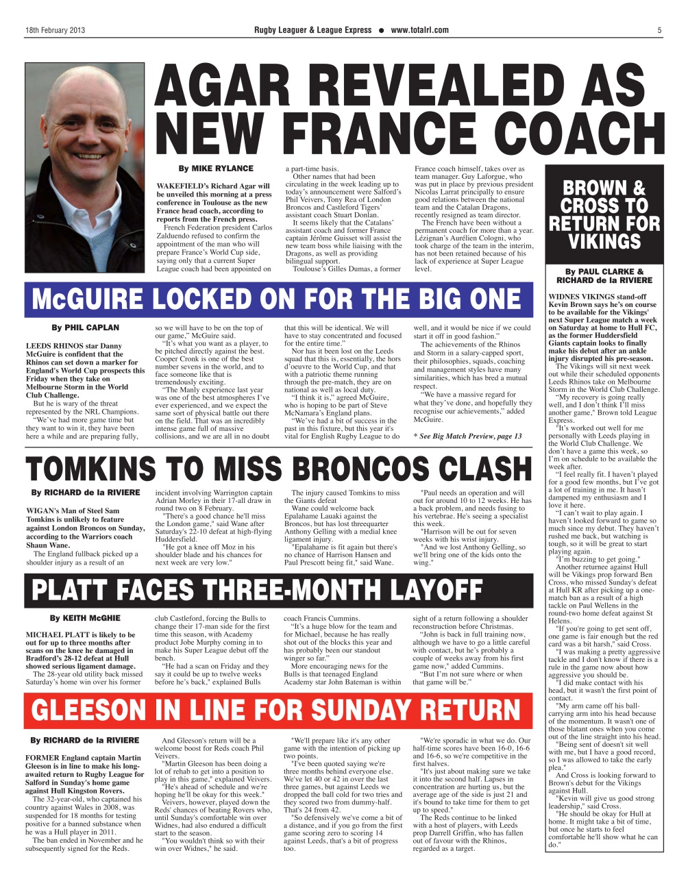 League Express Preview Pages